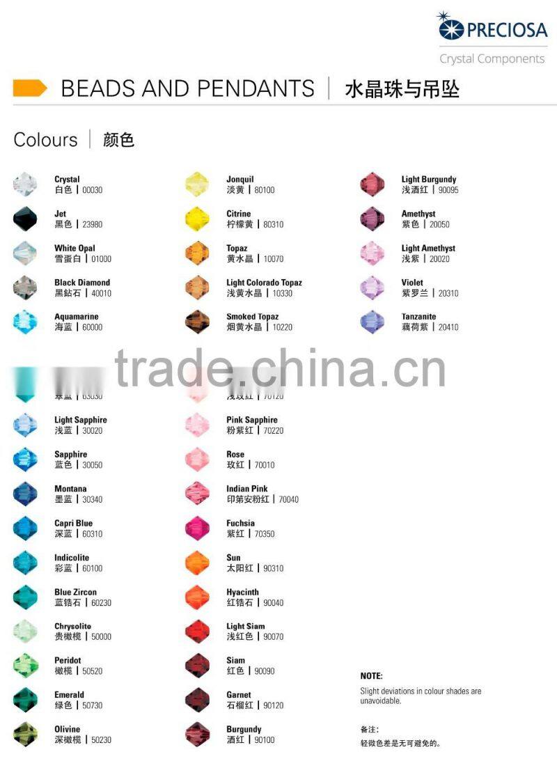 Regular Cut Glass Beads Round shape Preciosa MC Beads