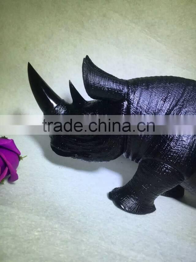 Hot sale Nature crystal rhinoceros for business gift