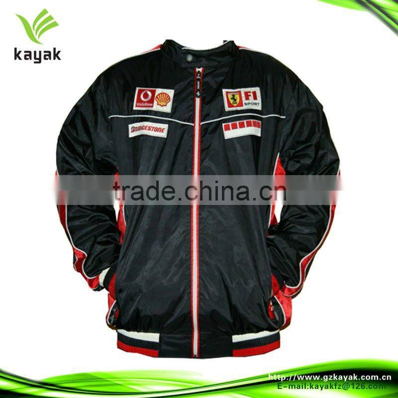 Printed waterproof reflective Men's yellow motorcycle jacket