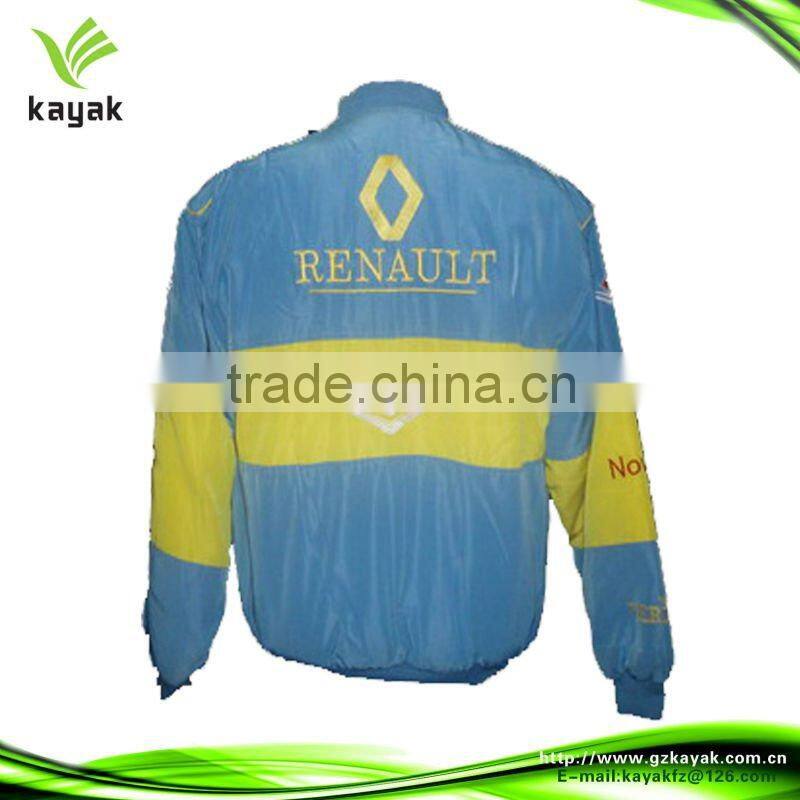 Printed waterproof reflective Men's yellow motorcycle jacket