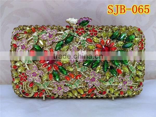 Latest fashion popular trend women crystal handbag with rhinestone in cute appearance for evening party