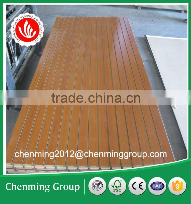 Wooden slat wall panel/slot boards