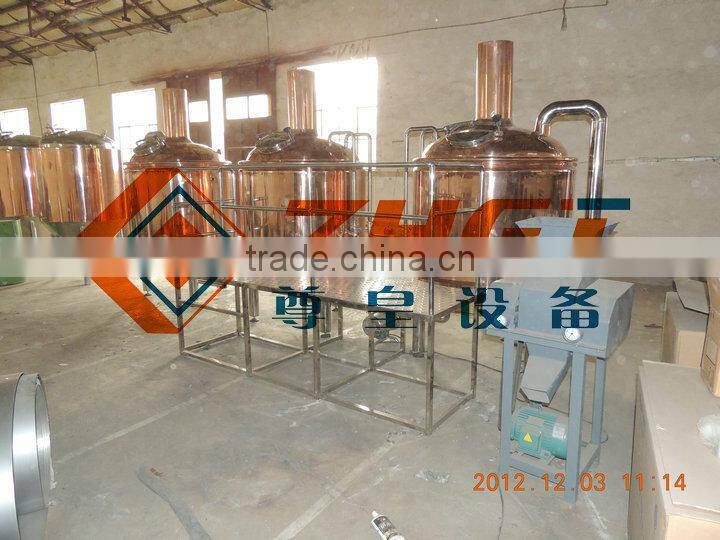 1000l British style red copper brewhouse, brew house, brewhouse equipment CE/ISO 9001:2008