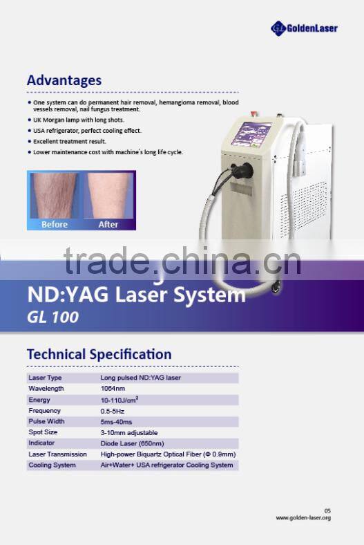 2017hot new products! long pulse nd yag laser