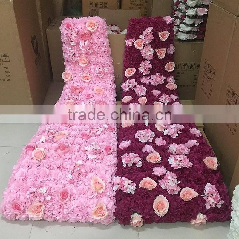 LFB469 popular selling oink wine red indoor wedding decor flower for receiption destion or stage