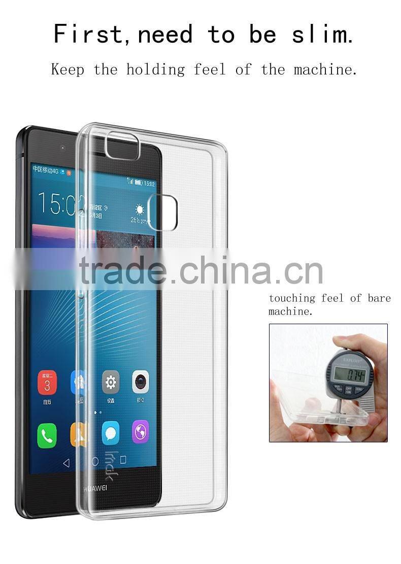 2016 Newest Imak Quality crystal case for HUAWEI P9 Lite , High Quality TPU SOFT Case