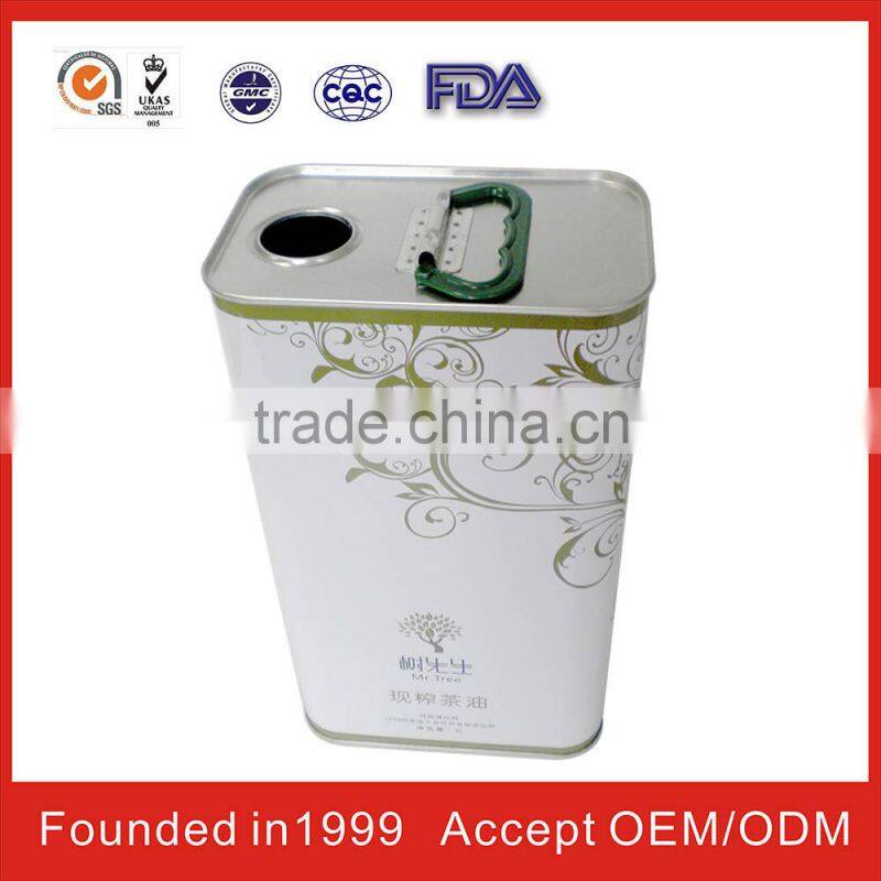 china square kitchen oil can for FDA