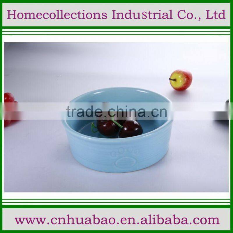 Factory wholesale custom ceramic dog bowl ,flower shape feeding ceramic pet bowl , ceramic cat bowl water alkaline