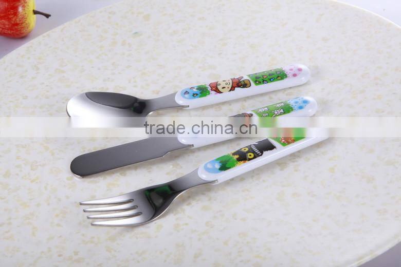 New Products Stainless Steel Cute 3PCS Cutlery Set