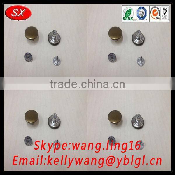 professional manufacturer customized OEM jean button, various of small metal buttons