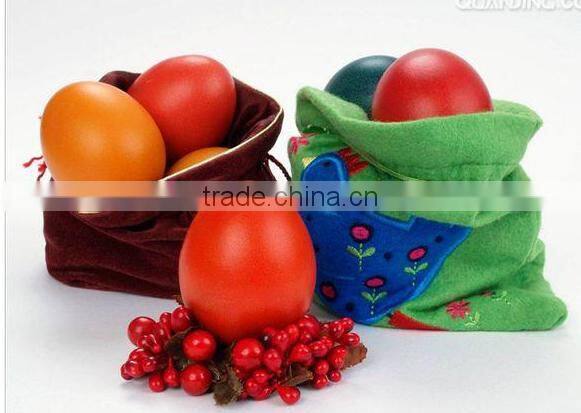 Funny Rabbit Printed Logo Gift Bags,Burlap Drawstring Easter Gift Bags