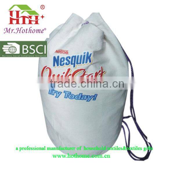New Design Promotional Polyester Custom Drawstring Bag from hothome ningbo