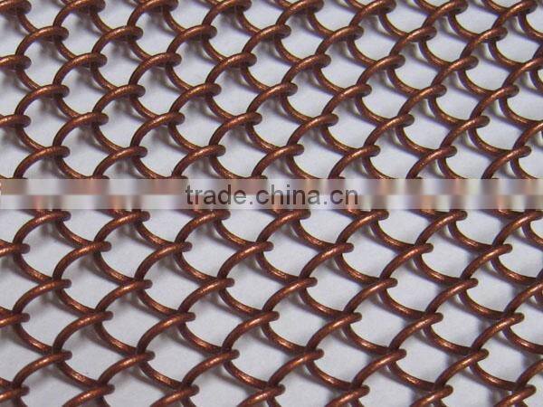 stainless steel fireplace mesh screen curtain