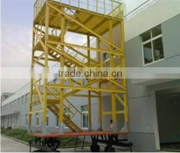 High quality and Low maintenance fiberglass suspended platform,frp aerial platform,fiberglass lift platform