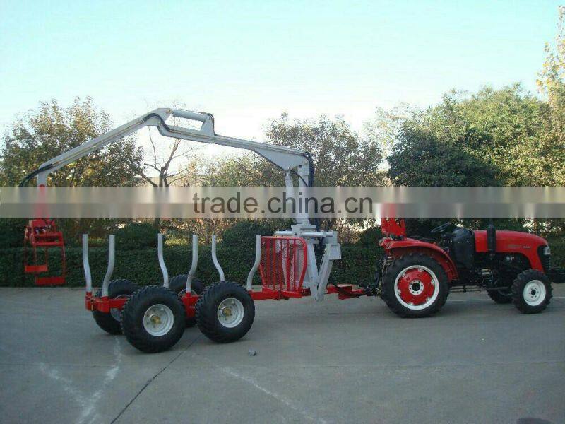 Tractor Log Crane and Trailer
