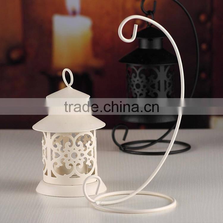 Wrought Iron Classical Street Lamp Candlestick Wedding Gift Candle Holder