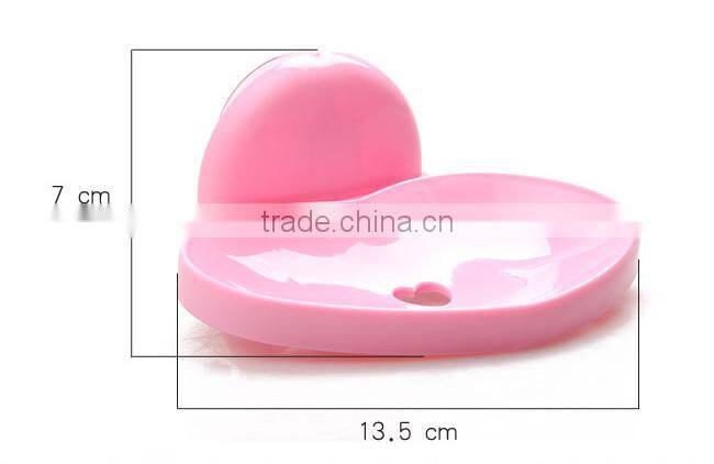 sweet heart shaped soap box case,plastic soap box for bathroom