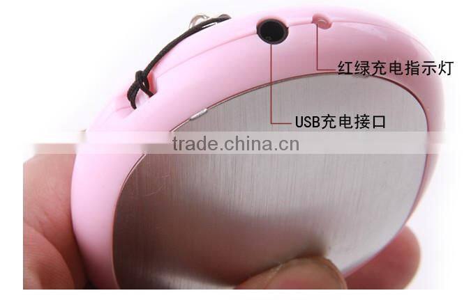 sweet baby pink USB hand warmer with LED light