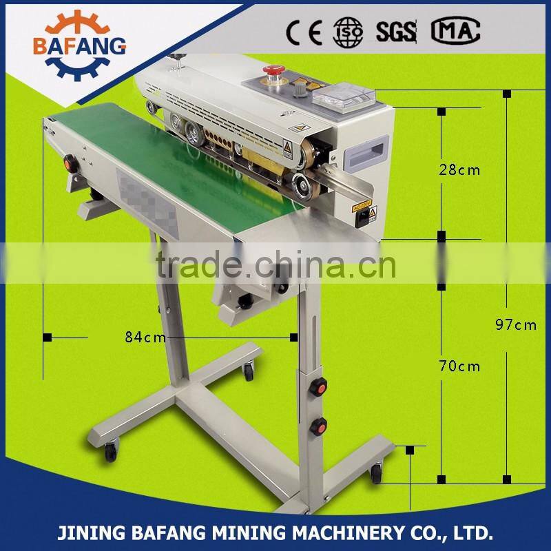 Desktop continous plastic bag sealing machine