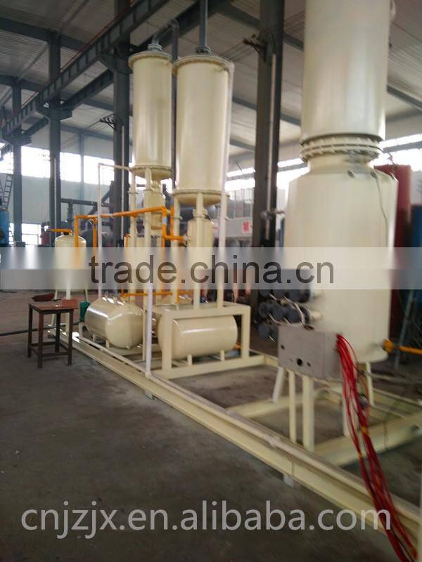 waste tire recycling to diesel continuous plastic to oil machine waste oil to diesel distillation plant