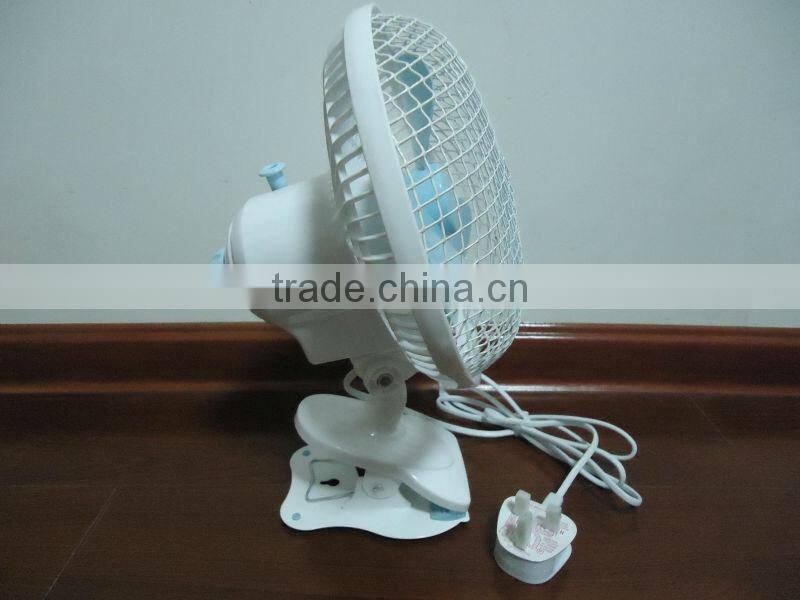 180mm table clip on fan for hydroponic grow room ventilation