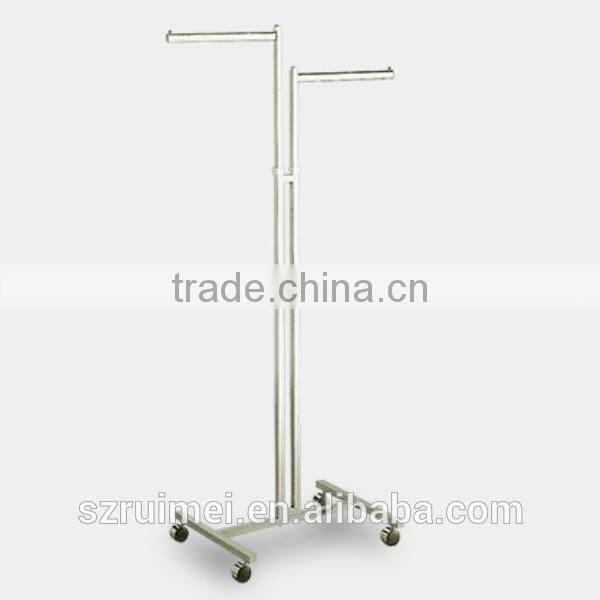 Metal Display Standing 2 Way Clothing Rack