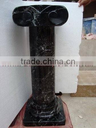 NATURAL BLACK ZEBRA MARBLE PEDESTALS