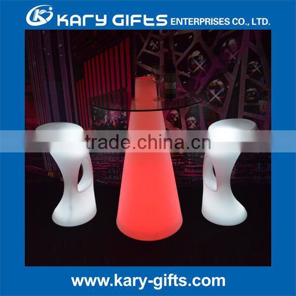 ILLUMINATED FURNITURE CONE SHAPE PEAK CHAMPAGNE TABLE