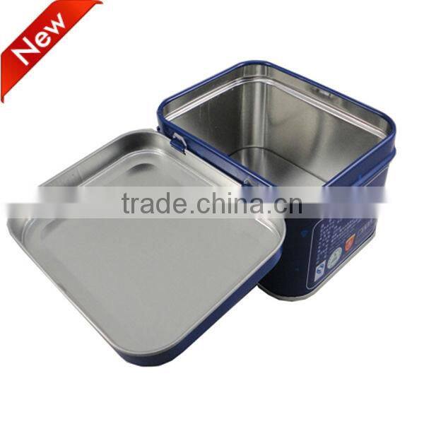 wholesale hinged rectangular tin cans