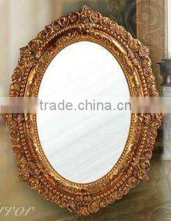 European antique classical wooden hand carved wall mirror, MOQ:1PCS(B70100)