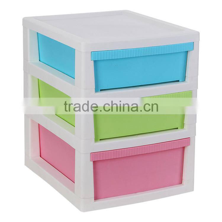Plastic 3-Layer Underwear Socks Storage Drawer Cabinet