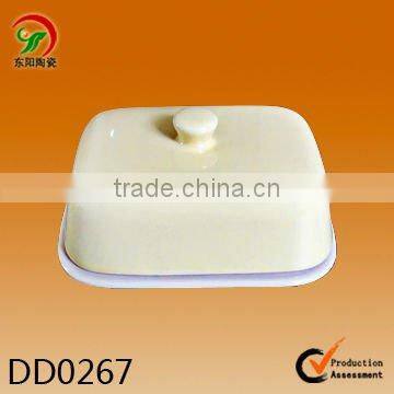 Factory direct wholesale ceramic tureen butter dish