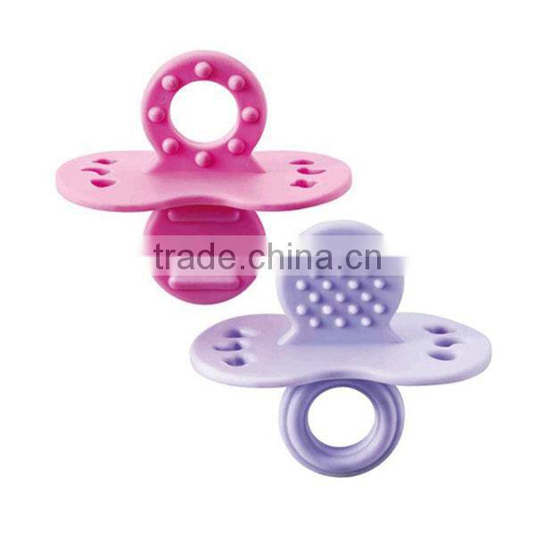 Customer Design Silicone Baby Nipple Teether / Fruit Shaped Silicone Baby Teether