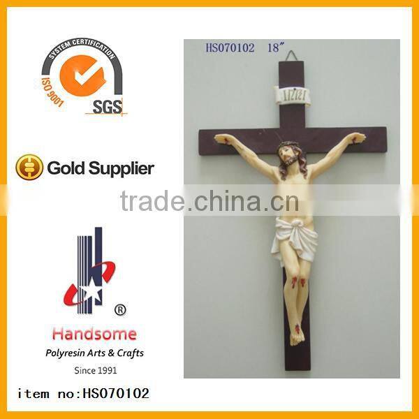 Polyresin 3D Jesus Cross For Home Decoration
