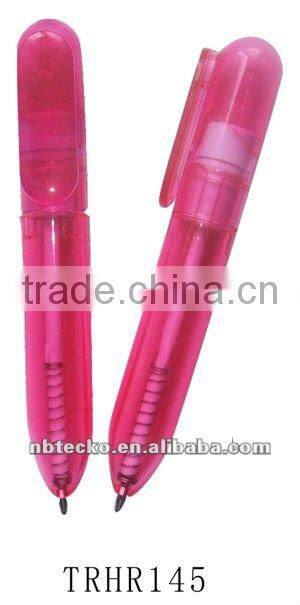 Hot selling mini ballpen with metal keychain