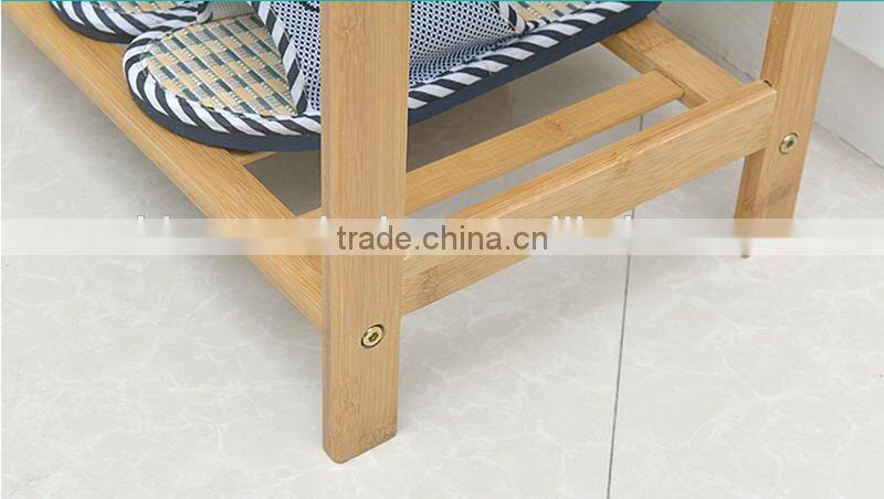 Factory price wholesale 4 tier practical promotion wooden shoe rack