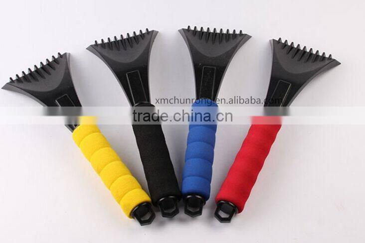 wholesale car widnow plastic ice scraper with soft grip