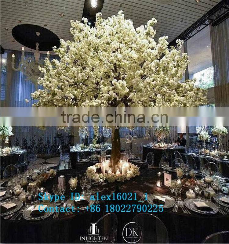 2017 hot sale fake decorative artificial cherry blossom tree for weddings