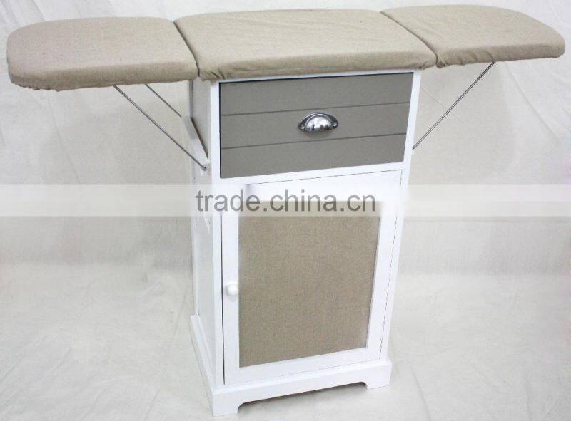 furniture simple style foldable wooden storage ironing board