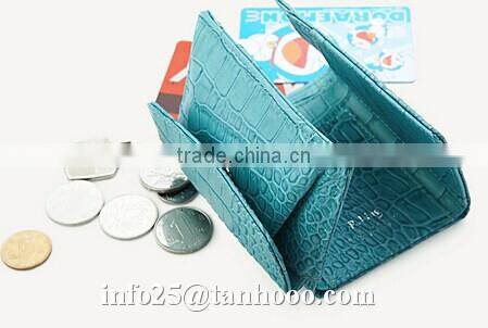 Sexy clip/sexy crocodile cute leather purse/sexy leather coin bag