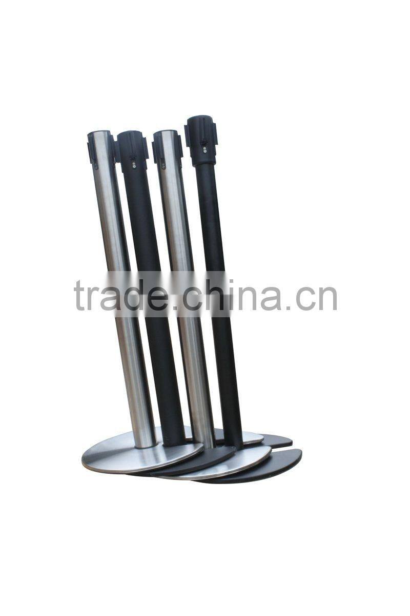 Stainless steel outdoor retractable crowd control rectractable barrier
