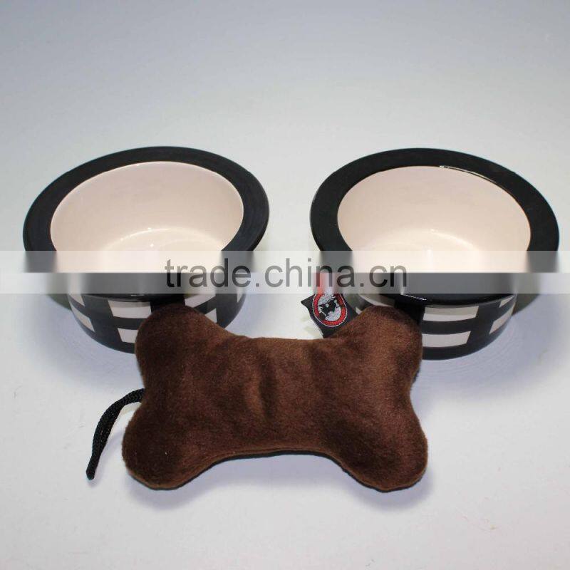 Ceramic pet bowl for dog