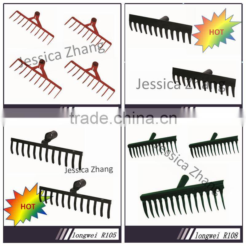 High quality long handle steel rake