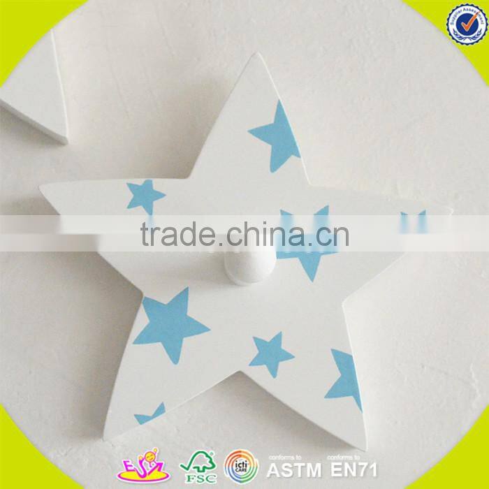 wholesale baby wooden wall hook cheap kids wooden wall hook high quality children wooden wall hook W09B026