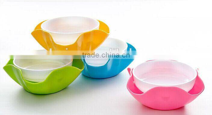 Household Multifunction 2 in 1 Plastic Food tray / Dry fruit tray