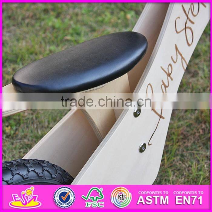 2016 new design log color wooden balance bike for toddlers W16C155