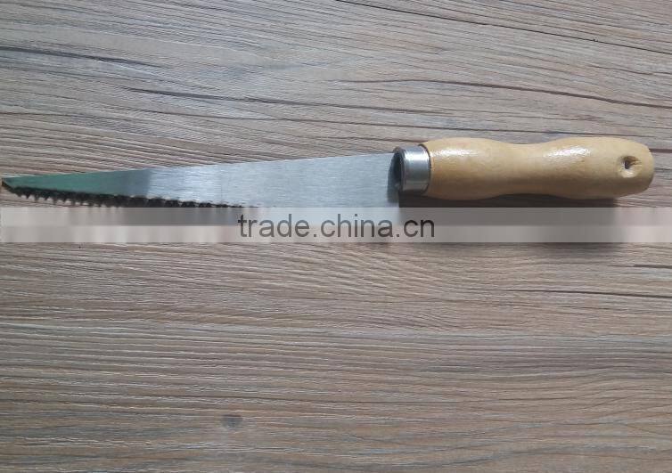 12" curved pruning saw with good quality big wooden handle