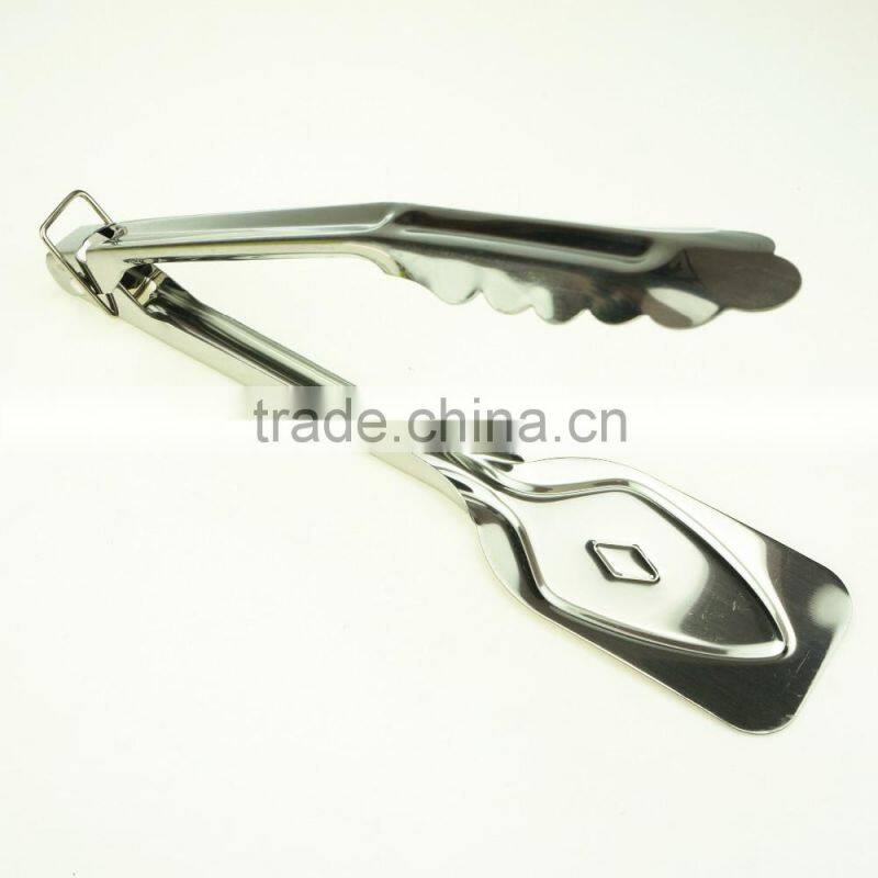 39053 9 Inch Stainless StFeel Kitchen Tongs BBQ Grill Food salad Tongs