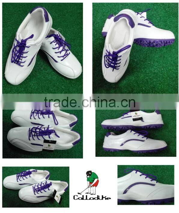 Leather Material Golf Shoes