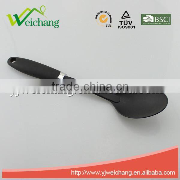 WCKT235A Premium Nylon utensils spoon Cooking Utensil Gadgets Set with rubber handle (Multi-color)